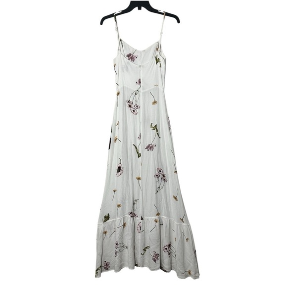 Flawed Reformation Prairie Gardenia Floral White Maxi Dress Boho Romantic Size 2 - Picture 9 of 16